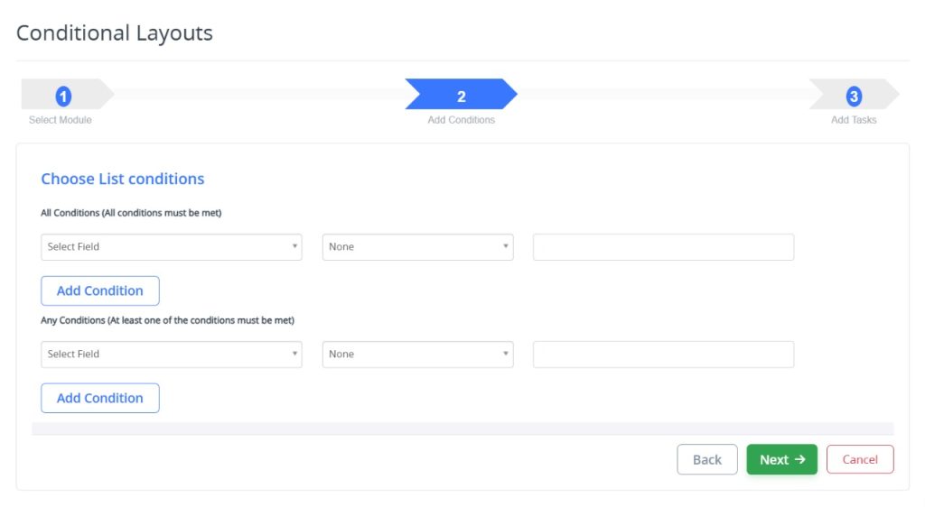 Conditional Layouts 2