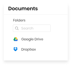 Integrate with Dropbox and Google Drive