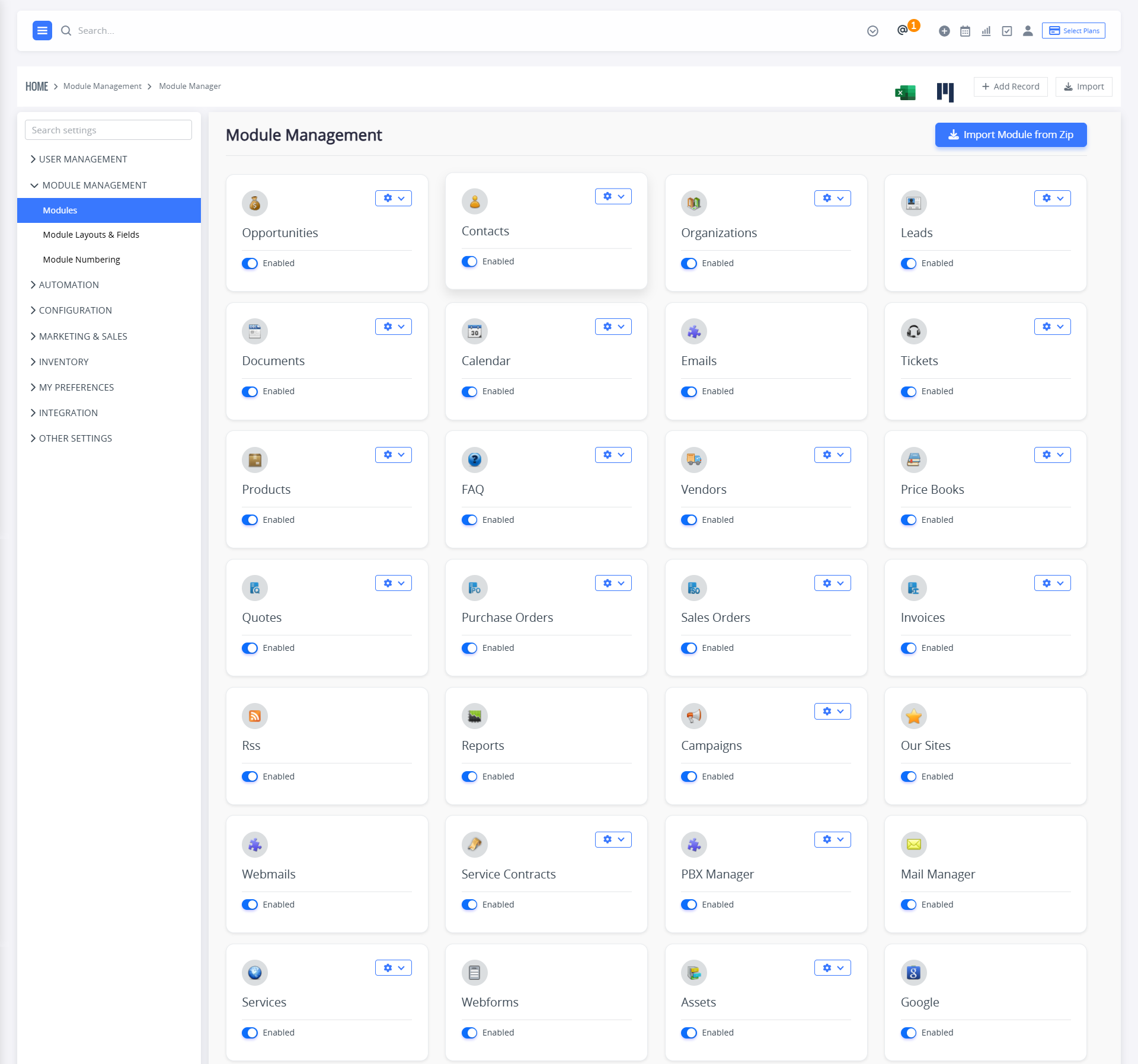 Module Management