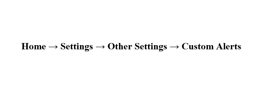 Module Path – Custom Alerts