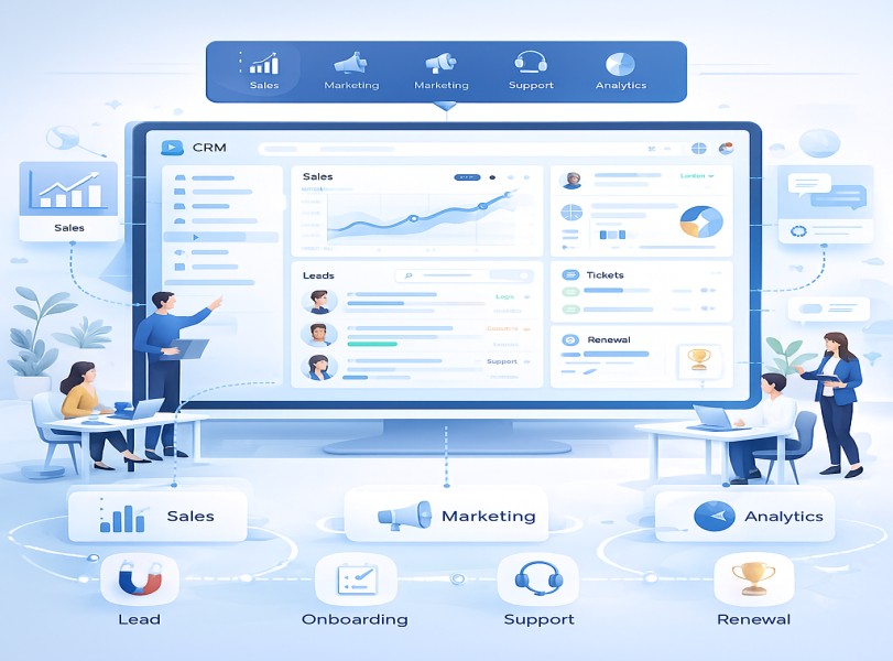 How an All-in-One CRM Improves Team Collaboration and Customer Experience