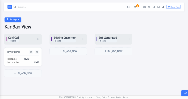 KanBan View Main