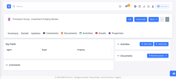 Summary View Visits