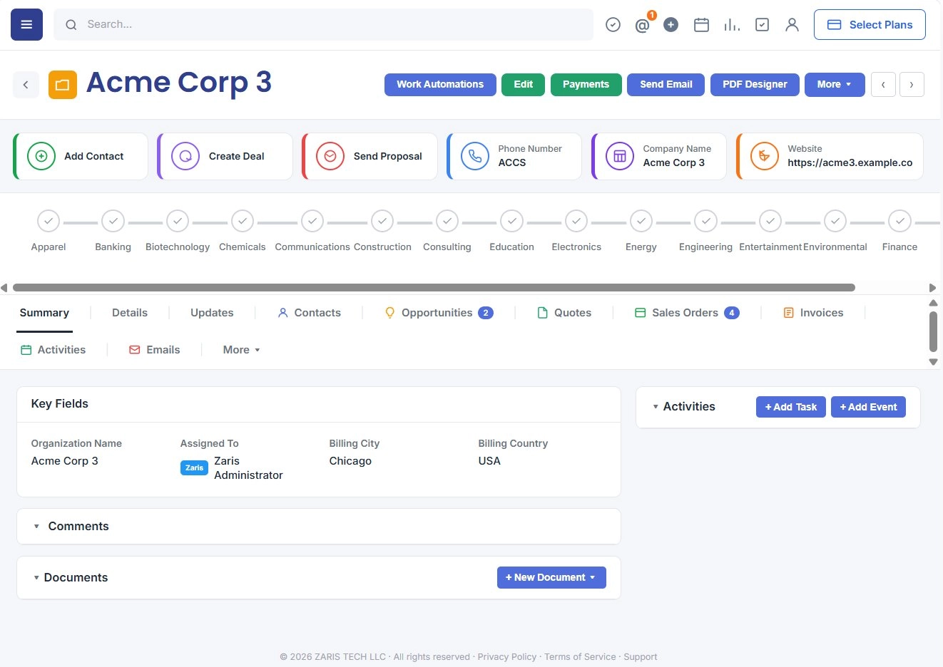 Comprehensive deal profiles for smarter sales decisions