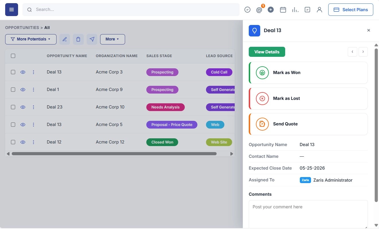 Instant Access to Deal Insights