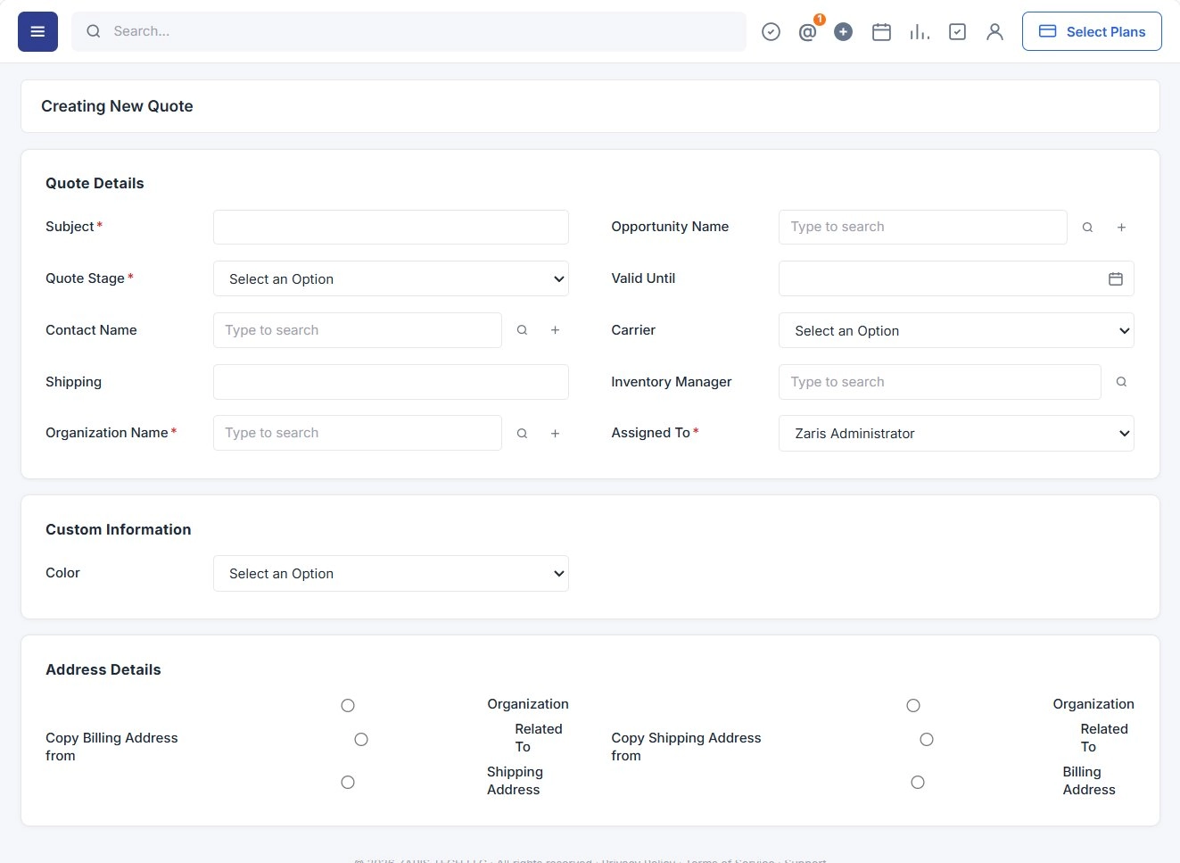 Make real-time adjustments to quotes