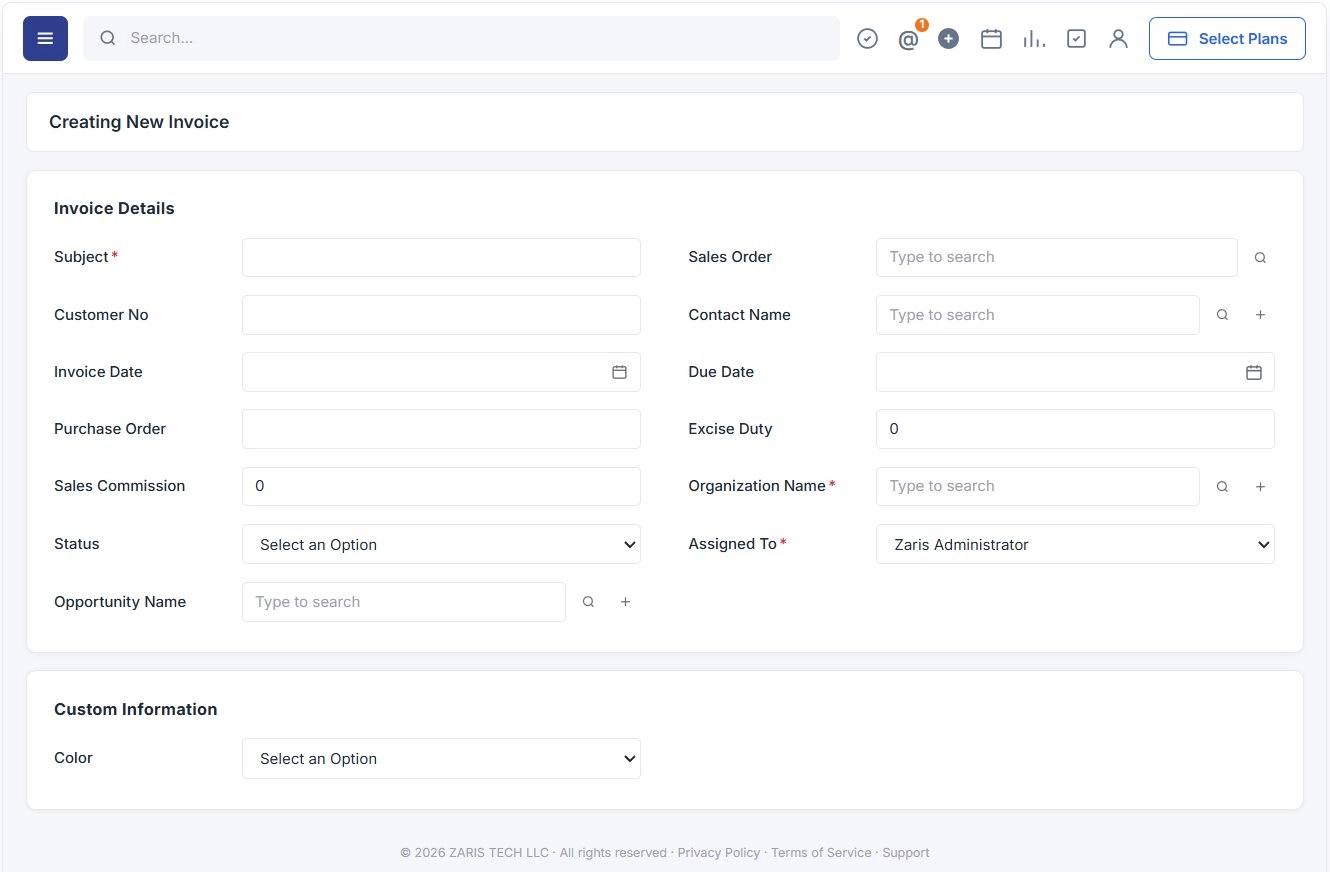 Invoice-Update billing records instantly