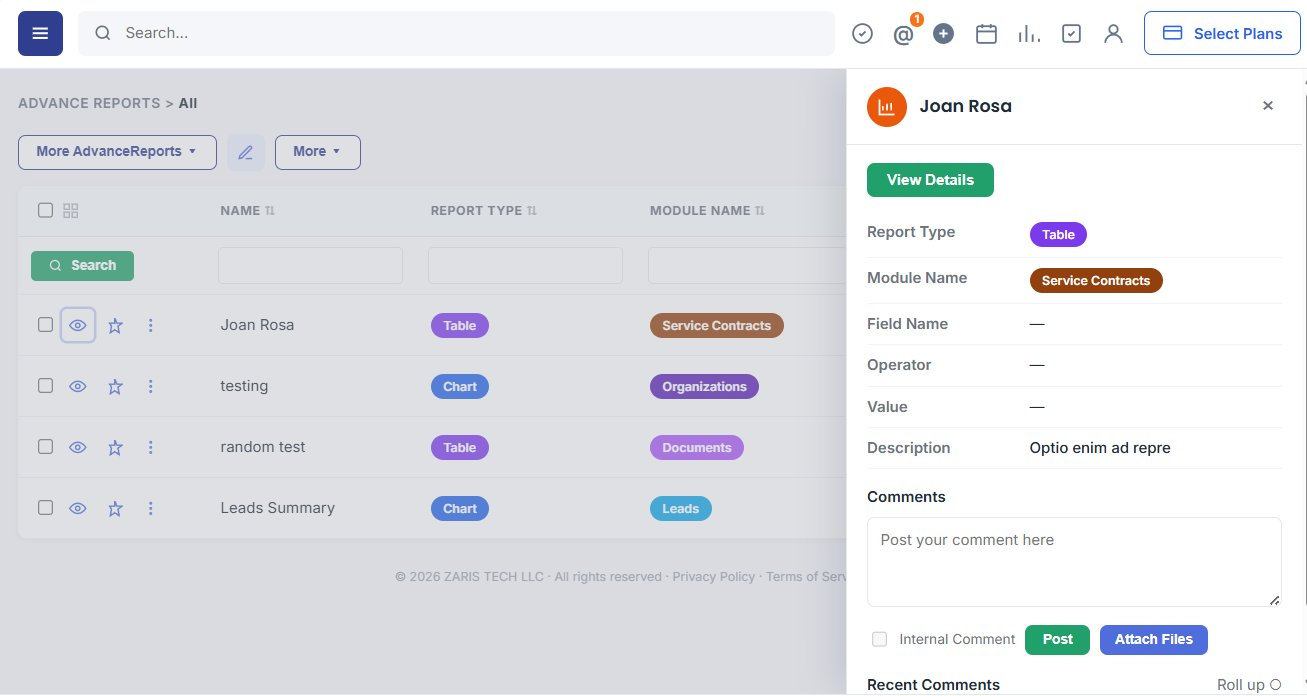 Fast Access to Report Summaries