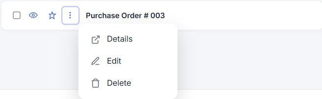 purchase order eidt
