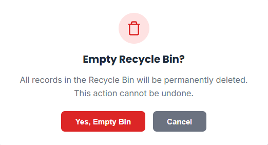 recycle bin-Empty Recycle Bin