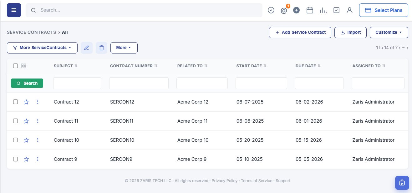 service contracts-Manage every service contract in one place