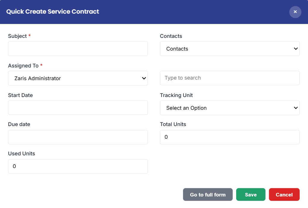 Create Service Contract